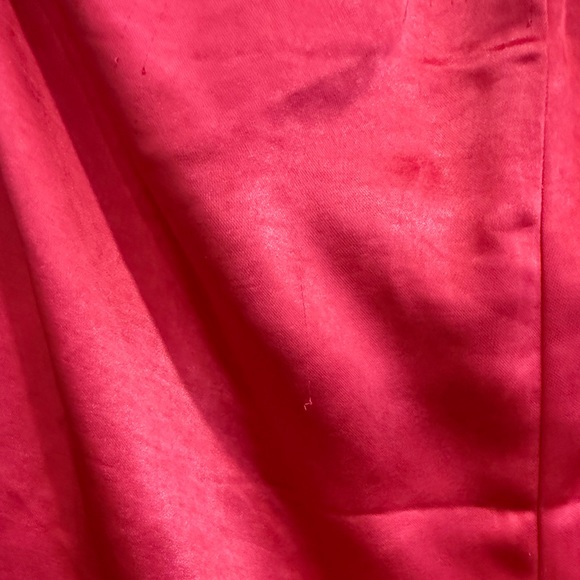 Lulus Romper Holter Top Long Pants Hot Pink Silk Satin Size Large - Picture 13 of 16
